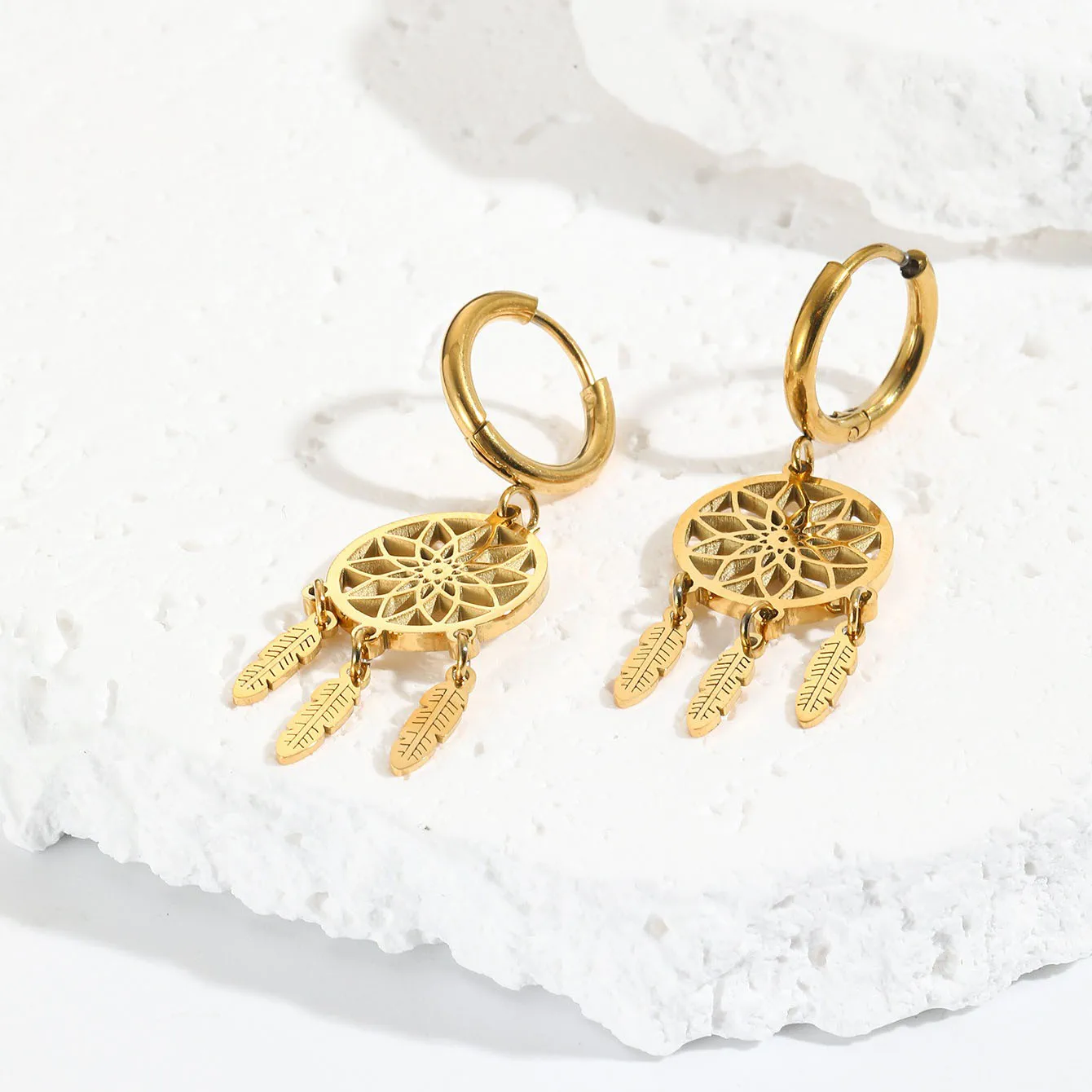 Dreamcatcher Hoop Earrings