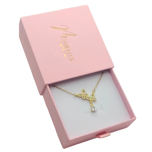 Triple Butterfly Necklace