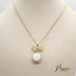 Bow and Pearl Necklace