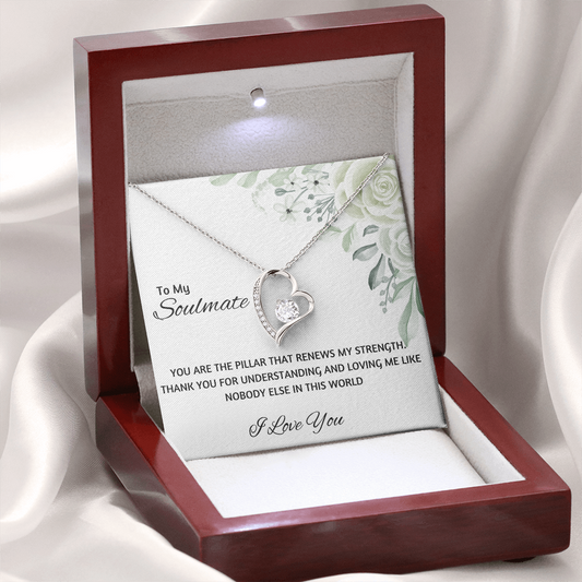 To My Soulmate | I Love You | Forever Love Necklace