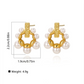Textured & Pearl Cluster Earrings