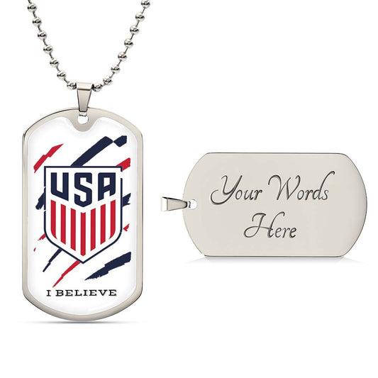 Dog Tag USA Soccer Team | Unisex  Dog Tag | Soccer Cup USA