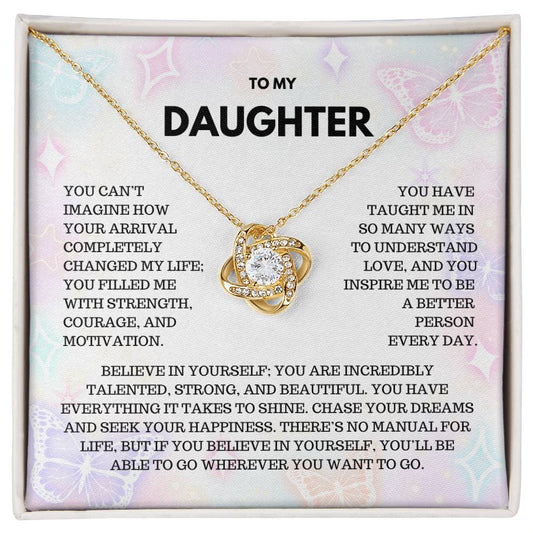 To My Daughter | Jewelry Gift for My Daughter | Love Necklace