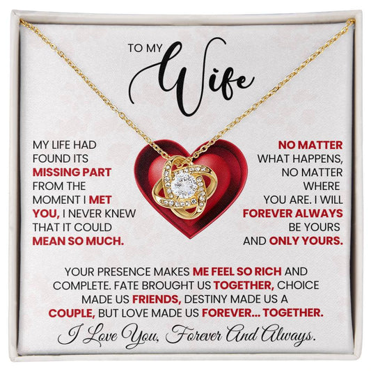 To My Beautiful Wife | Gift for Woman | Necklace for Woman | Christmas Gift For Wife