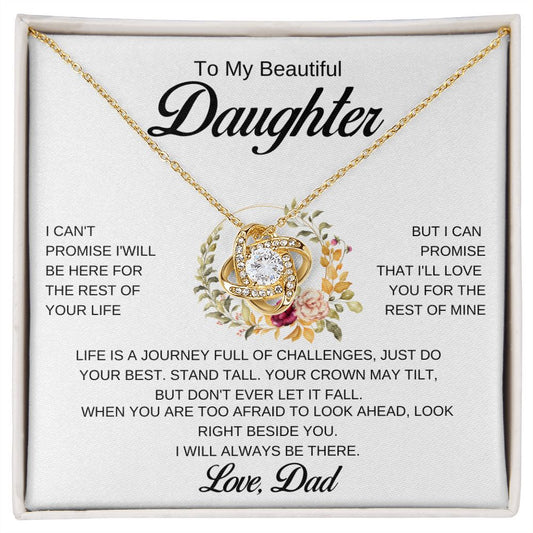 To My Beautiful Daughter | Necklace Gift For Daughter