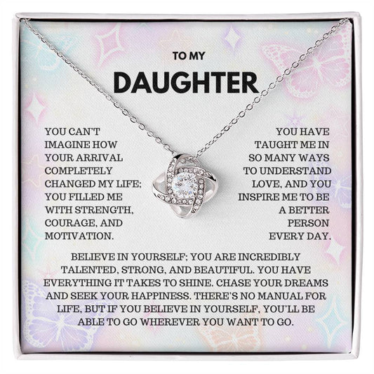 To My Daughter | Jewelry Gift for My Daughter | Love Necklace