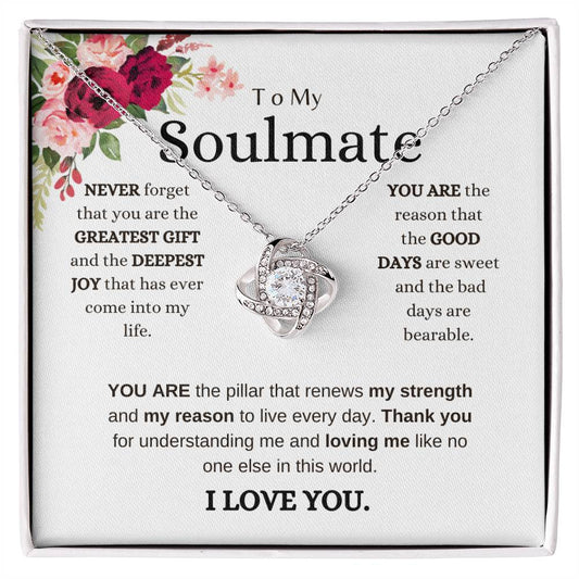 Gift To My Soulmate | Beautiful Love Knot Necklace | To My Wife