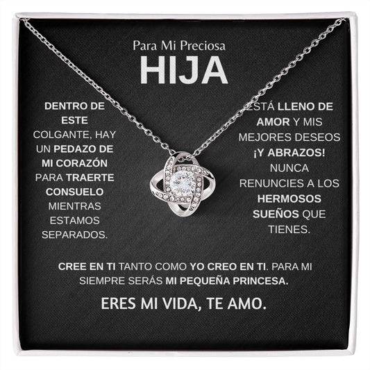 Para Mi Querida Hija Cadena | Cadena para Hija | Regalo de Cumpleaños para Hija | Regalo de Graduacion para Hija