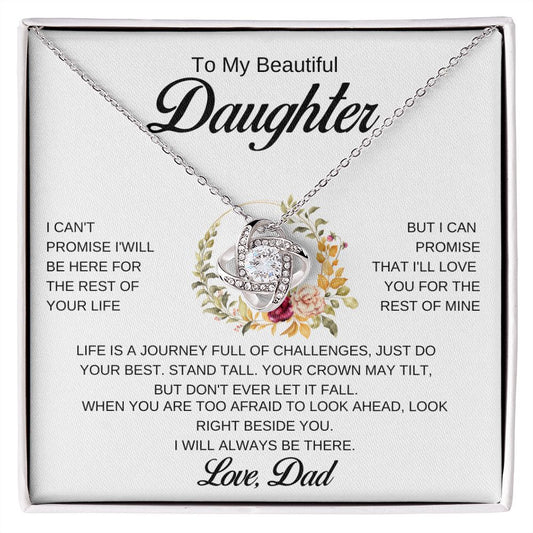 To My Beautiful Daughter | Necklace Gift For Daughter