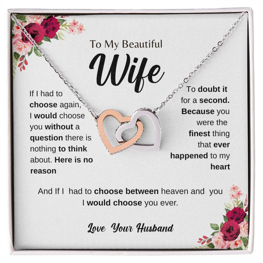 Necklace gift for wife | Gift for wife | Necklace to my wife | Anniversary gift