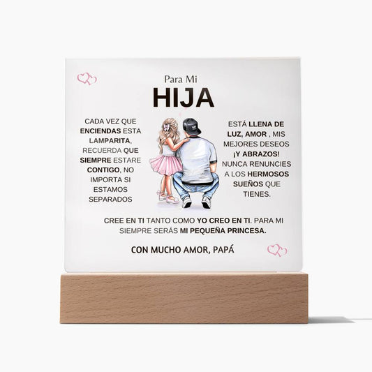 Lampara De Mesa Para Hija | Regalo Para Mi Hija | Regalo De Amor Para Hija