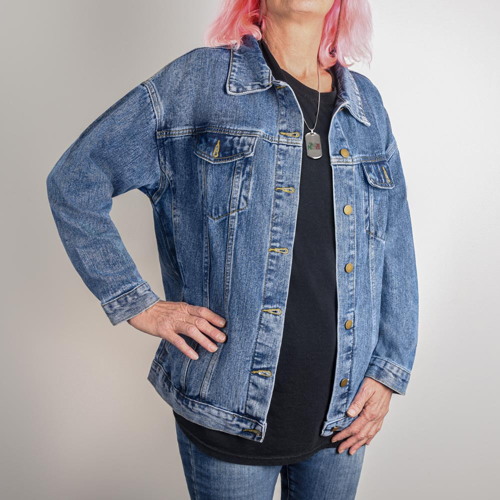 Oversized Women's DTG Denim Jacket