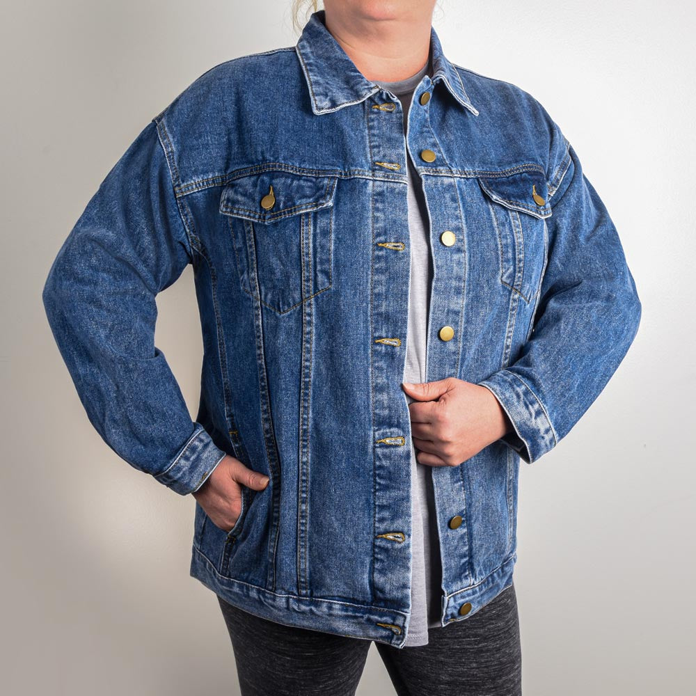 Oversized Women's DTG Denim Jacket