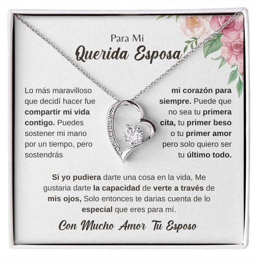 Regalo para Mi Amada Esposa | Cadena Para Mi Esposa | San Valentin