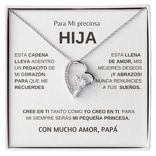 Hermoso Regalo para Hija | Cadena de Amor Eterno | Regalo Para Tu Hija