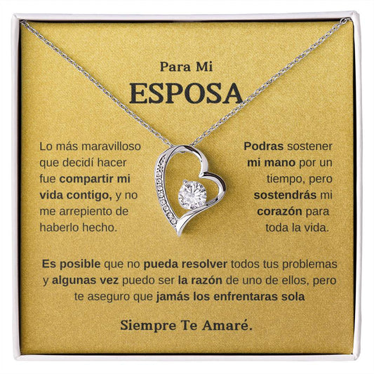 Para Mi Esposa | Collar Amor Eterno