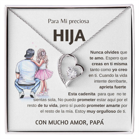 Para Mi Preciosa Hija Collar Amor Eterno