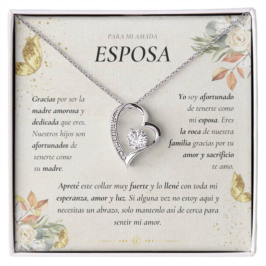 Hermos Regalo Para Tu Esposa | Tarjeta + cadena de amor | Regalo Dia De Las Madres