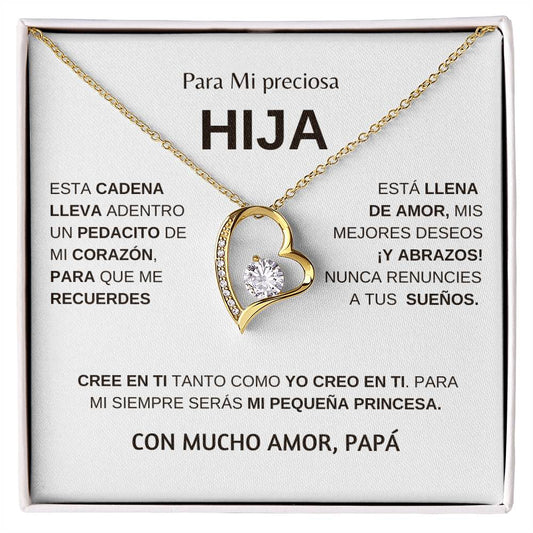 Hermoso Regalo para Hija | Cadena de Amor Eterno | Regalo Para Tu Hija