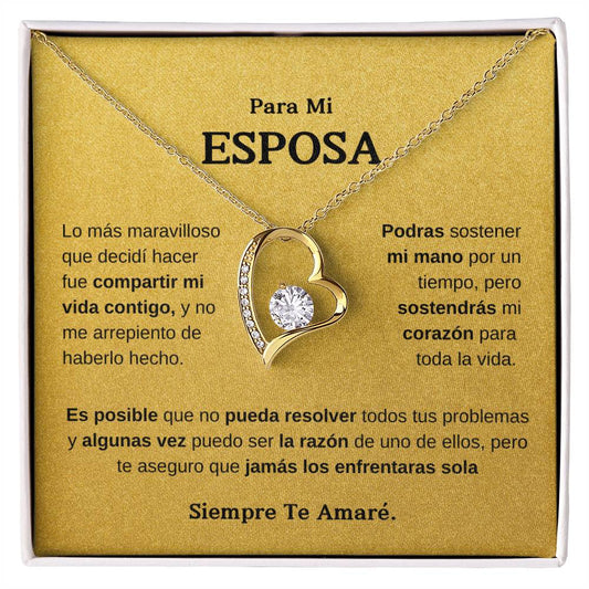 Para Mi Esposa | Collar Amor Eterno