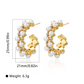 Pearl & Crystal Hoop Earrings