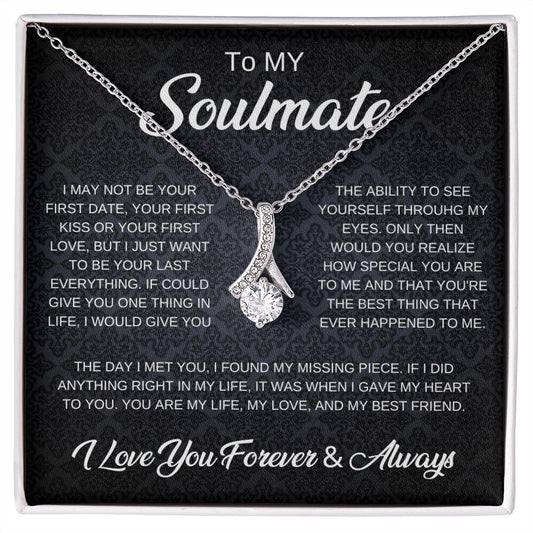 To My Soulmate Necklace | Birthday Gift | Anniversary Gift | Valentine's day Gift