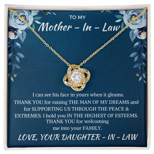 To My Mother - In - Love Necklace Gift | Gift for Bonus mom