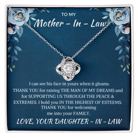 To My Mother - In - Love Necklace Gift | Gift for Bonus mom