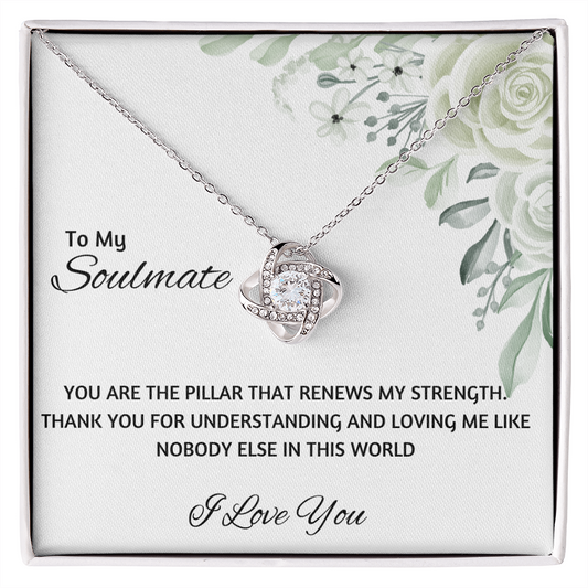 To My Soulmate | I Love You | The Love Knot Necklace