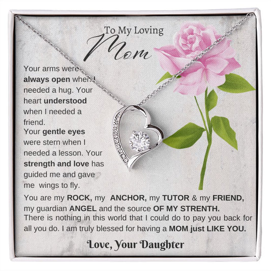 Necklace To My Loving Mom | Forever Love Necklace For Mom