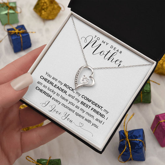 To My Dear Mother Forever Love Necklace
